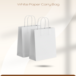 White paper carry bag