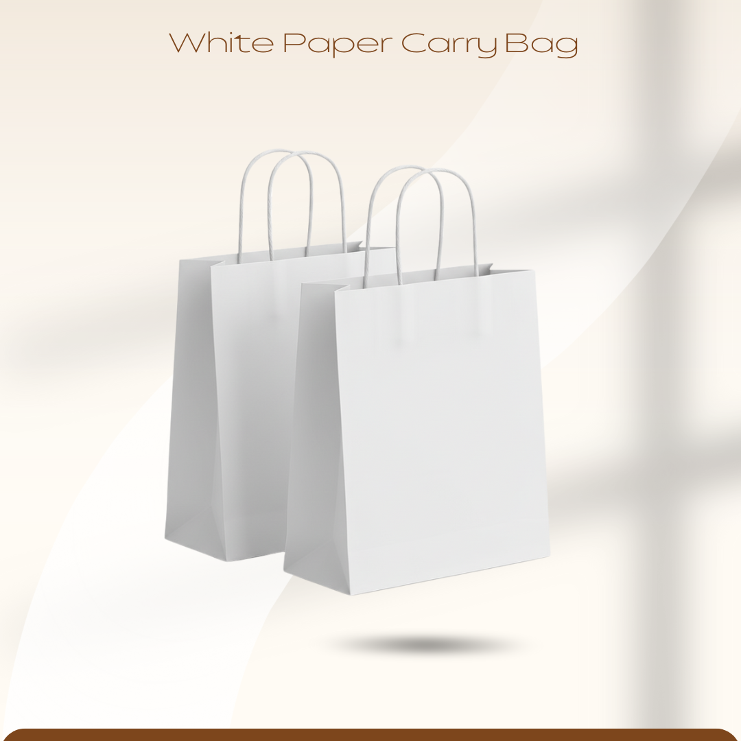 White paper carry bag